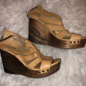 Bed stu chunky wedge size 9 gently worn